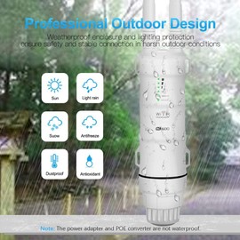 WAVLINK AC600 Wireless Indoor/Outdoor Access Point, Dual Band Outdoor WiFi Access Point (150Mbps 2.4G + 433Mbps 5G) Ideal for Garden with Passive Poe, Weatherproof Case, Flexible Installation