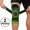Knee Supports 2 Pack Knee Brace with Adjustable Strap Compression