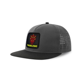 Forge Bros Darth Maul Streetwear Adult Hat with Flat Dark Side Visor Embroidered Patch Graphite Grey
