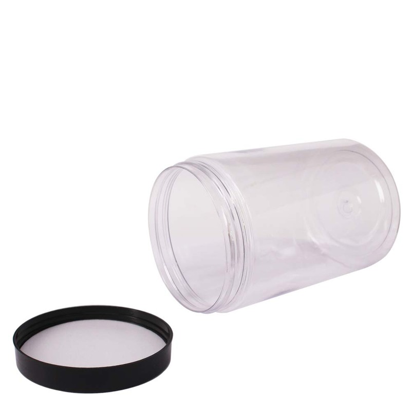 zmybcpack 6 Pack 40 oz Plastic Jars With Lids, Extra