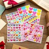 80 Sheets 4680 Pcs Gilter Heart Stickers, Self Adhesive Valentine's