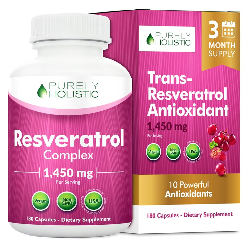 Resveratrol Supplement 1450mg, Extra Strength Trans Resveratrol Complex | Potent