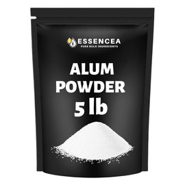 Alum Powder 5lb by Essencea Pure Bulk Ingredients | Pure Potassium Aluminium Powder | Phitkari | Purifies Water | Natural Deodorant (80 Ounces) [Packaging may vary]