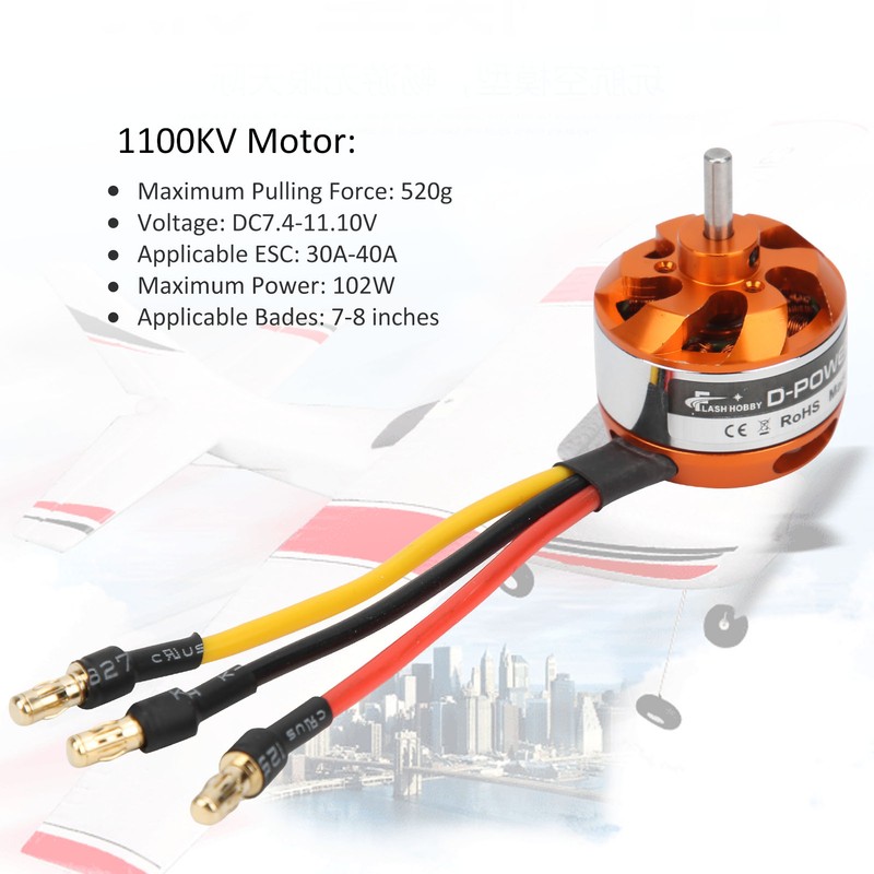 D2822 Brushless Motor with Adapter RC Motor Replacement for RC
