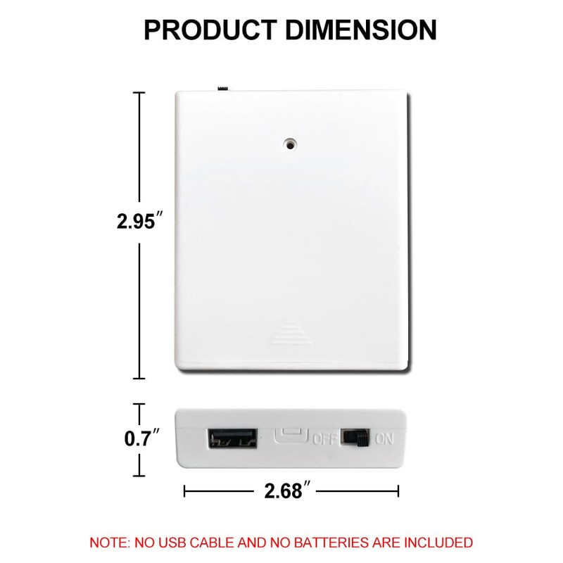 DIVATLA Battery Pack for LED Neon Signs - 4 AA
