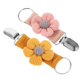Healeved 2pcs Travel Hat Clip Buckles Multi Functional Floral Design Hat Holders for Bags Backpacks and Luggage Durable and Clips for Secure Storage