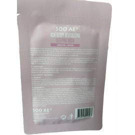 Soo Ae Acai Berry Revitalizing & Restorative Sleeping Face Mask 12 Pack