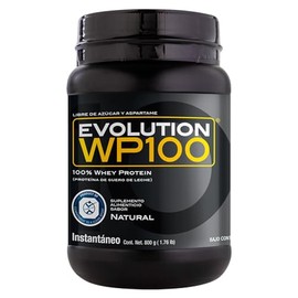 EVOLUTION, Protena de Suero de Leche, WP100, Whey Protein, 18 Aminocidos, Sin Gluten, Sugar Free, Post Workout, Sin Sabor, 26.6 Porciones, 800g       