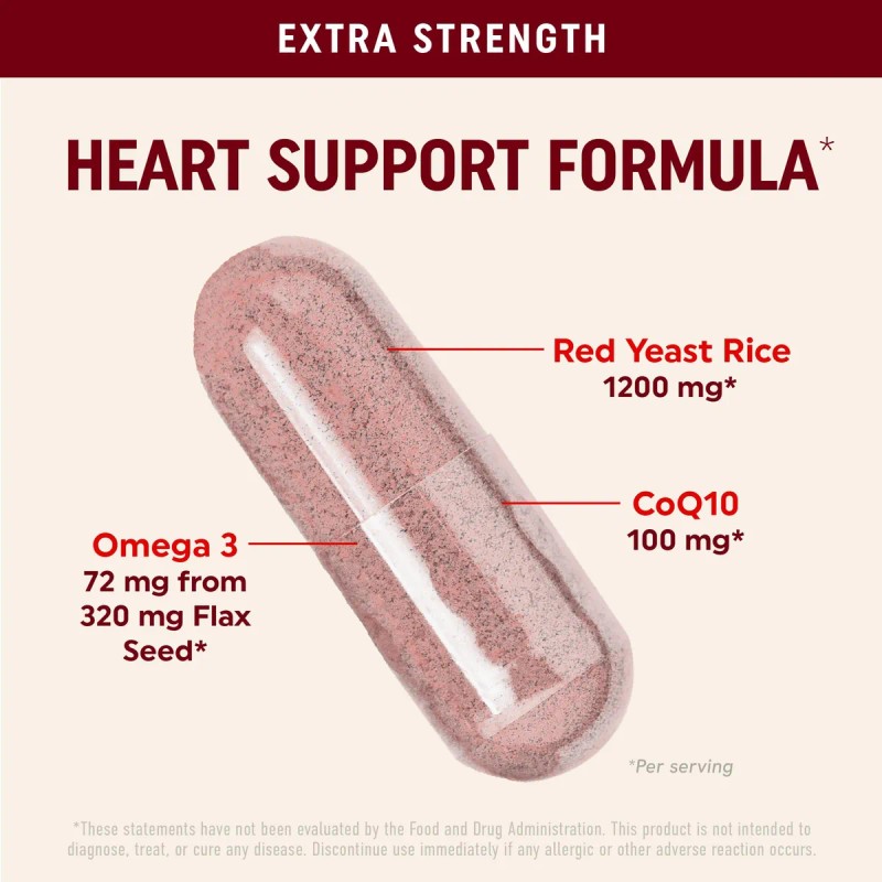 Mav Nutrition Levadura Roja 1200 Mg Con Coq10 Y Omega