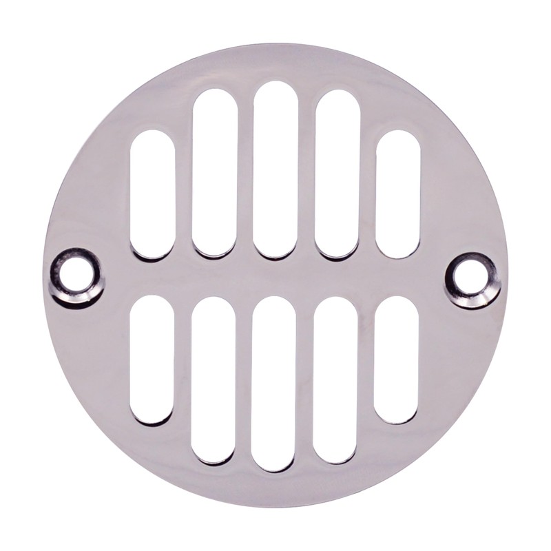Westbrass Shower Strainer Set with Screws, Grill and Crown, Polished