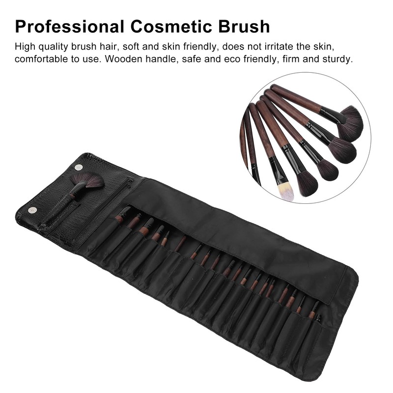 21pcs Makeup Brush Set Wooden Handle Eyeshadow Foundation Blush Brush