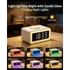 BYH Digital Alarm Clock for Bedroom, 15W Fast Wireless Charging