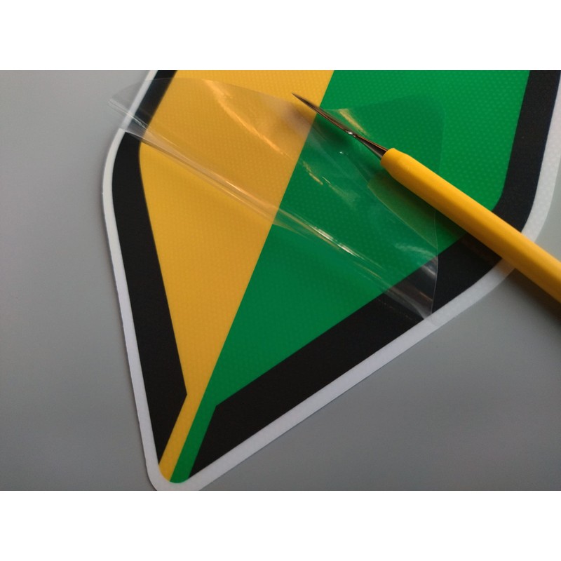 Beginner Mark, Removable From Inside Window, Suction Cup Type Alternative,