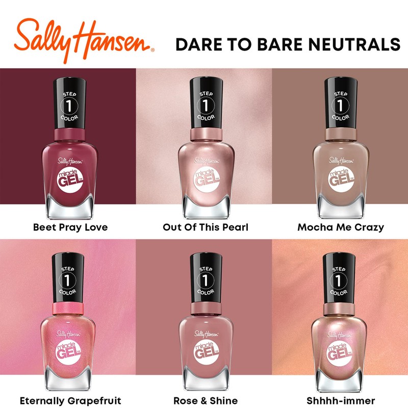Sally Hansen Miracle Gel™, Terra-Coppa, Long Lasting, Gel-Like Formula, No