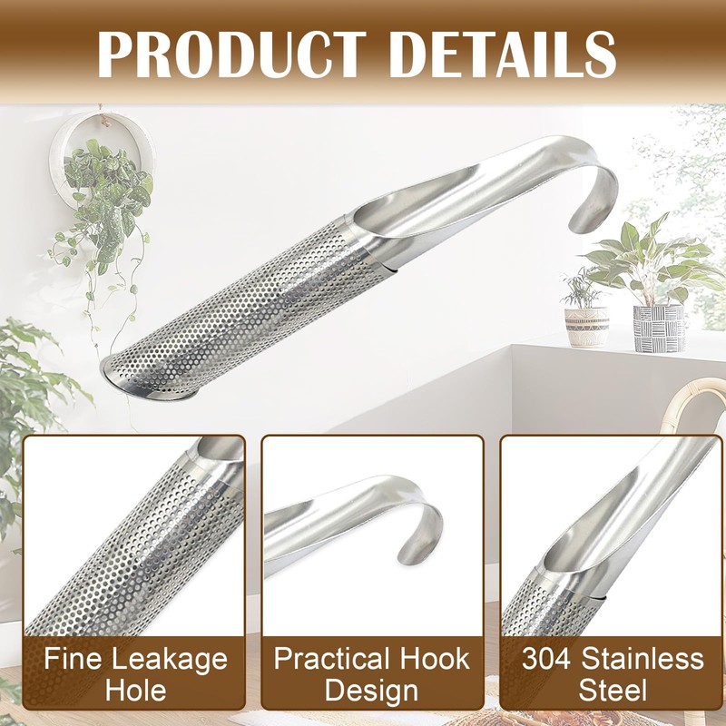 Tehttz 2Pcs 304 Stainless Steel Tea Strainer, Mesh Strainer with