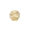 uxcell 1/8-Inch Brass Cap 5pcs PT1/8 Female Pipe Fitting Hex