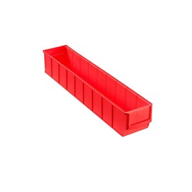 PROREGAL Red Industrial Box 500 S, H x W x D 8.1 x 9.1 x 50 cm, 2.8 Litres, Storage Box, Assortment Box, Small Parts Box