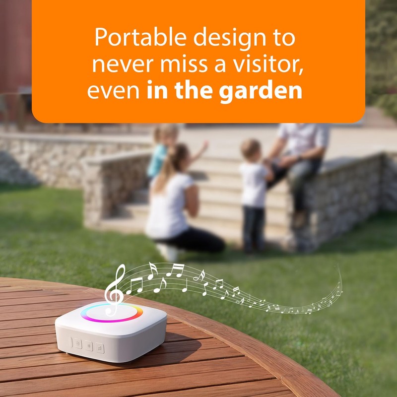 Smartwares Wireless doorbell Set - Portable Chime and Push Button
