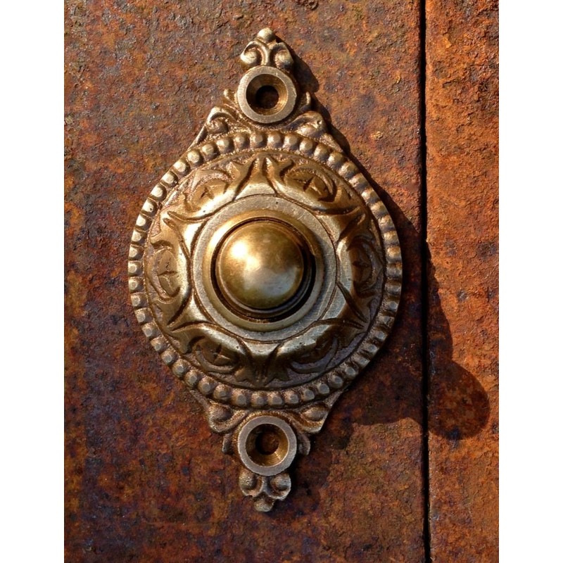 Antikas Turn-of-the-century Brass Doorbell | Antique Door Bell for Entrance