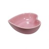 Yuauy 6 pcs Pink Heart Shaped Porcelain Soy Sauce Dish