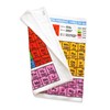 getDigital 12595 periodic table bath towel, cotton, multicoloured, 140 x