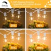 SUNTHIN White Outdoor String Lights, 48FT White Patio Lights with