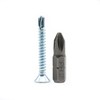DOJA Barcelona Self-Drilling Screws with PH2-25 Tip, 100 Countersunk Screws,