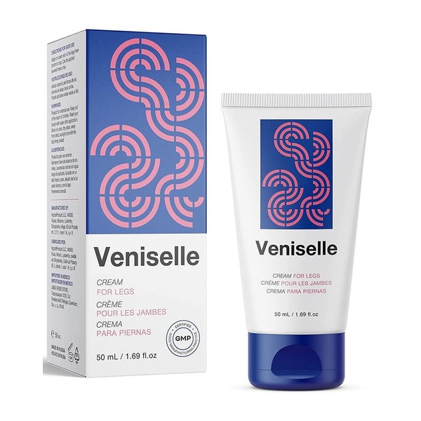 BNH Veniselle - Veins Cream for legs - 1.69 fl oz, Horse Chestnut, Chamomile, Nettle, Menthol | 5 pack