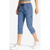 MOCOLY Women's Hiking Capris Pants Outdoor Lightweight Quick Dry Water
