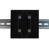 Winford Engineering DIN Rail Mounting Plates, 4.0" x 4.0" Plate