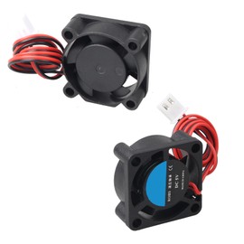 Jopto Pack of 4 2510 Fan DC 5 V Brushless Cooling Fan 25 x 25 x 10 mm Silent 2 Pin Cooling Fan with 30 cm Cable for 3D Printer PC CPU Computer Case Fan Cooler