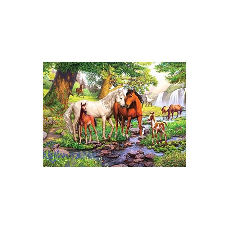 Ravensburger 12904 Children's Puzzle Wild Horses on the River 300
