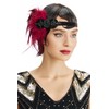 BABEYOND 1920s Flapper Headpiece Roaring 20s Great Gatsby Headband Vintage