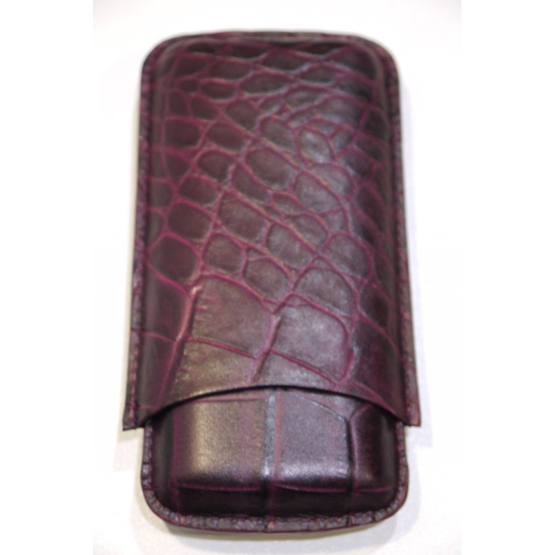 Cigar Holder With Cutter Pocket (3 Cigars)