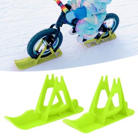 Snow Sledge Board 13.8 Inch Balance Bike Scooter Parts Skiing Walker Kids Balanced Car Skis Kids Snowboard Sledge Balanced Scooter Board (Green)