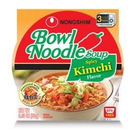Nongshim Kimchi Noodle Soup Bowl, 3.03 Ounce (Pack of 6)