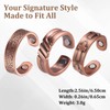 BioMag 3 Copper Rings for Men, 99.99% Solid Pure Copper,
