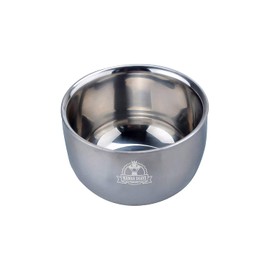 Mamba Shave Tazón de Espuma de Rasurar Plateado. Jabonera/Bowl de Afeitar. Fancy Bowl excelente para Batir y Mezclar todo tipo de Espuma de Afeitado. For Shaving Cream. Color Plateado.