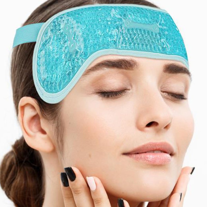 Mikinona Ice Head Wrap Reusable Pack for Headaches Forehead Wrap