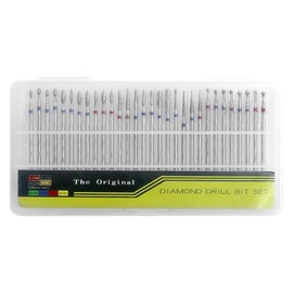 Pack of 30 Diamond Nail Drill Bits, Ceramic Drill Bits for Nails, Acrylic, Diamond Cuticle Efile Carbide Remover for Home, Salon, Gel, Manicure, Pedicure Tools