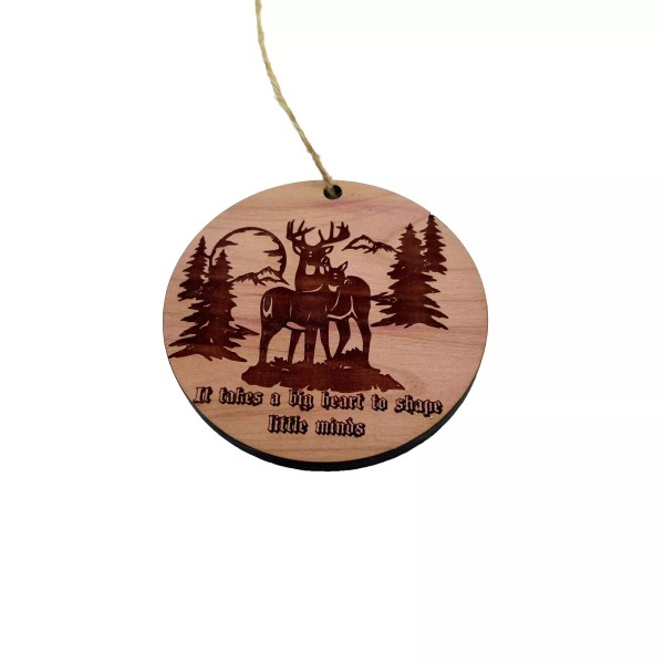 HipFlaskPlus Deer Mountain It takes a big heart - Cedar
