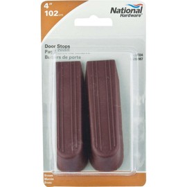 National Hardware N225-987 V334 Door Stops in Brown, 2 Pack