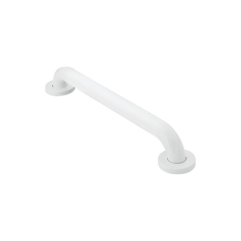 Moen Glacier White Bathroom Safety 18-Inch Shower Grab Bar with