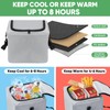 Simniam Car Trunk Organizer with Insulated Grocery Bag- 110L High