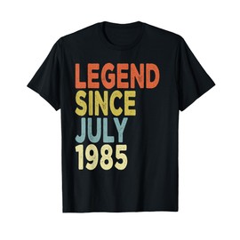 40 Years Old Legend Since July 1985 Tees 40th Birthday T-Shirt
