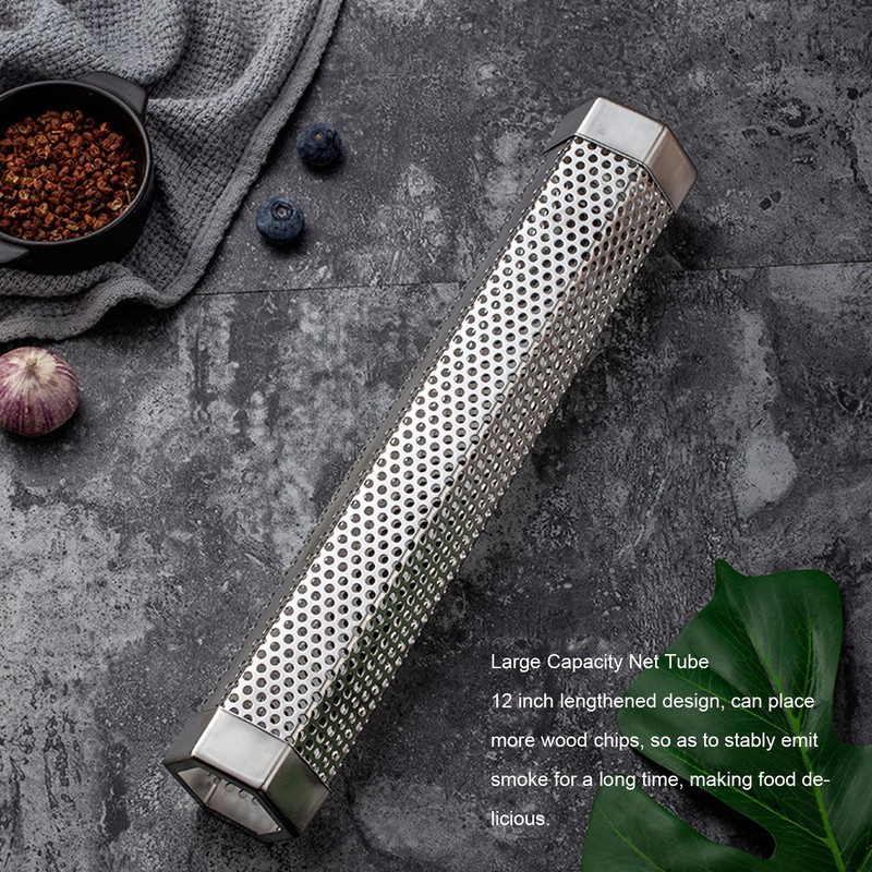 12 Inch Smoker Tube Rhombus Stainless Steel Pellet Smoker Tube