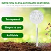 Viitech 4pcs Plant Watering Globes, Patterned Glass Plant Bulbs for