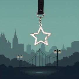 Silver Star Shaped Stainless Steel Keychain Clip Carabiner Snap Hook Holder Star Carabiner Hook Clip Key Holder Carabiner Clip for Keys and Wallet with Key Chain Rings,Accessory, Sports and Outdoors