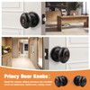 Gobrico 2 Pack Oval Oil Rubbed Bronze Door Knobs, Privacy