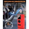 Beiguoo 4000A Jump Starter with Air Compressor, Portable Car Battery